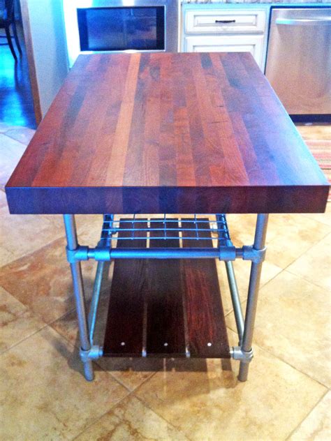 gas pipe kitchen island